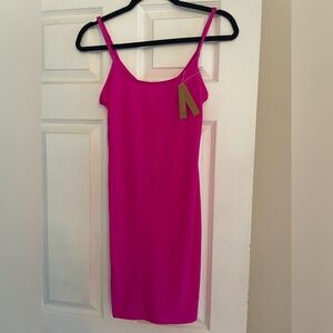 SKIMS Fuchsia Slip Mini Dress
